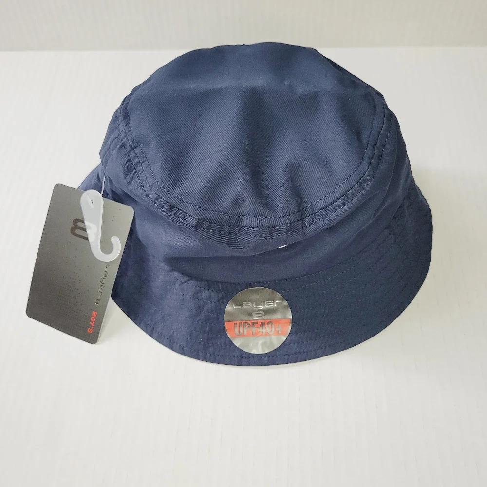 Layer 8 Bucket Hat Boy Toddler UPF 40+ Sun Protection Pool Beach Vacation Summer